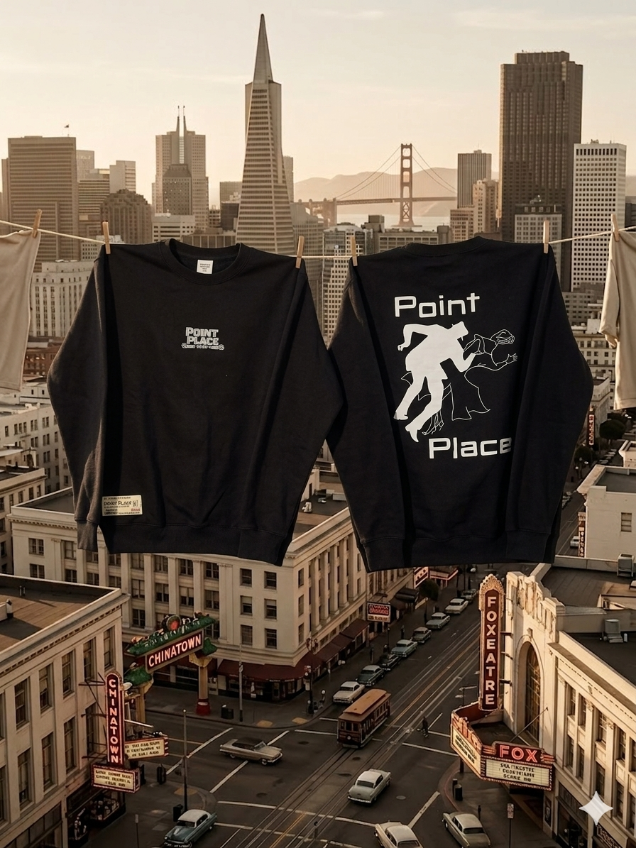 (Vertigo) Crewneck Sweater - Black